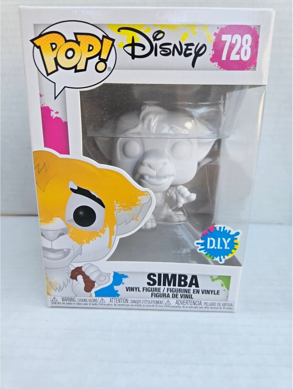 Funko Pop! Disney Simba #728 DIY Vinyl Collectible Figure - Very Good Condition